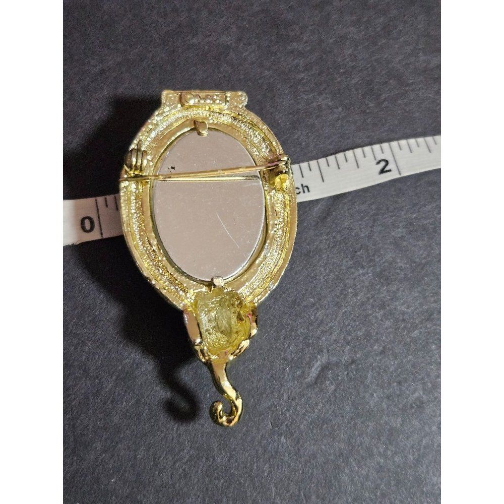 AJC vintage gold tone kitty cat brooch - Picture 9 of 10